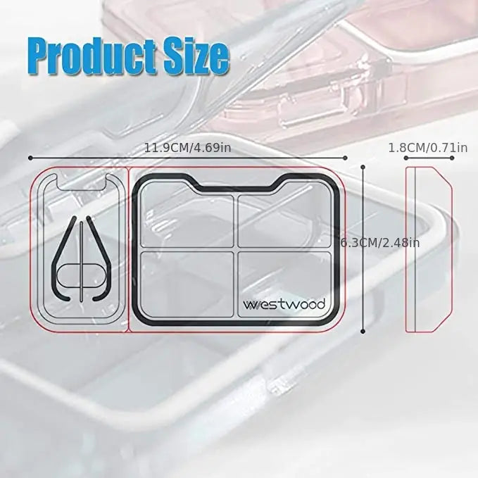 Pill Cutter and Storage Box for Tablets and Pills